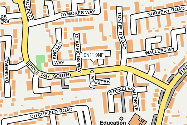 EN11 9NF map - OS OpenMap – Local (Ordnance Survey)