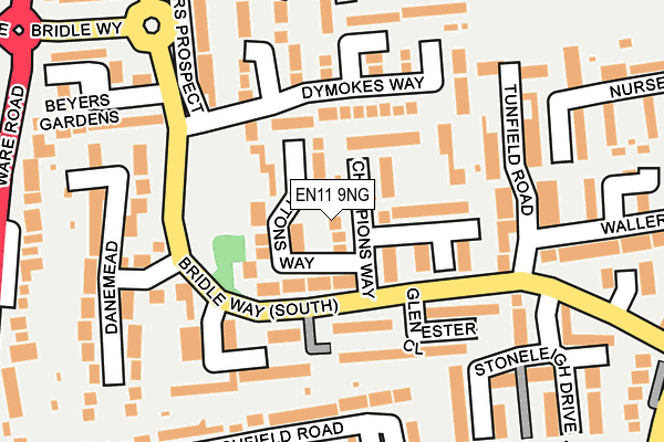 EN11 9NG map - OS OpenMap – Local (Ordnance Survey)