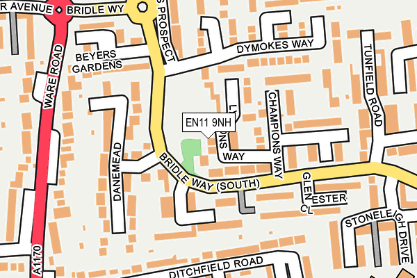 EN11 9NH map - OS OpenMap – Local (Ordnance Survey)