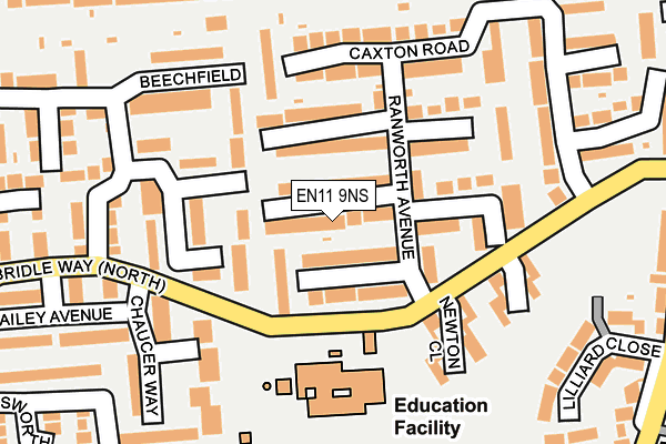 EN11 9NS map - OS OpenMap – Local (Ordnance Survey)