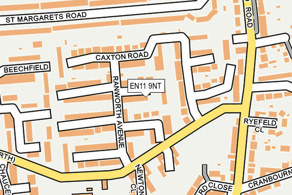 EN11 9NT map - OS OpenMap – Local (Ordnance Survey)