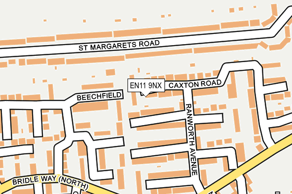 EN11 9NX map - OS OpenMap – Local (Ordnance Survey)