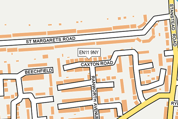 EN11 9NY map - OS OpenMap – Local (Ordnance Survey)