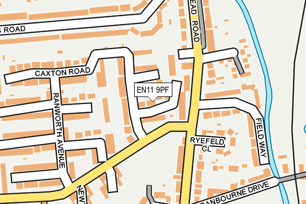 EN11 9PF map - OS OpenMap – Local (Ordnance Survey)