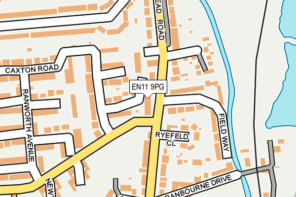 EN11 9PG map - OS OpenMap – Local (Ordnance Survey)