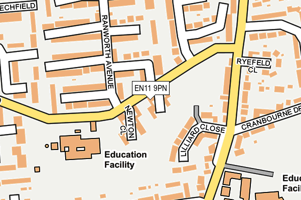 EN11 9PN map - OS OpenMap – Local (Ordnance Survey)