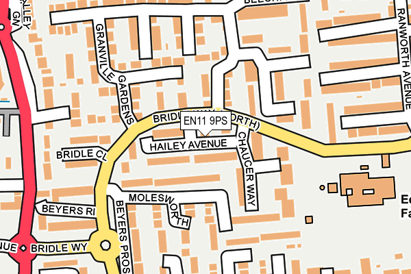 EN11 9PS map - OS OpenMap – Local (Ordnance Survey)