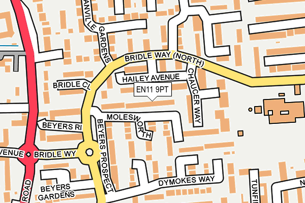 EN11 9PT map - OS OpenMap – Local (Ordnance Survey)
