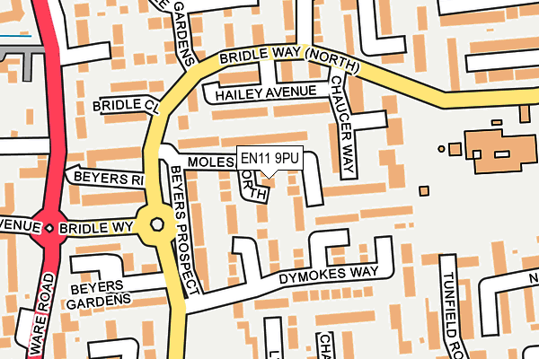 EN11 9PU map - OS OpenMap – Local (Ordnance Survey)