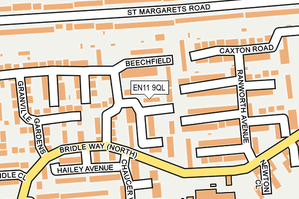 EN11 9QL map - OS OpenMap – Local (Ordnance Survey)