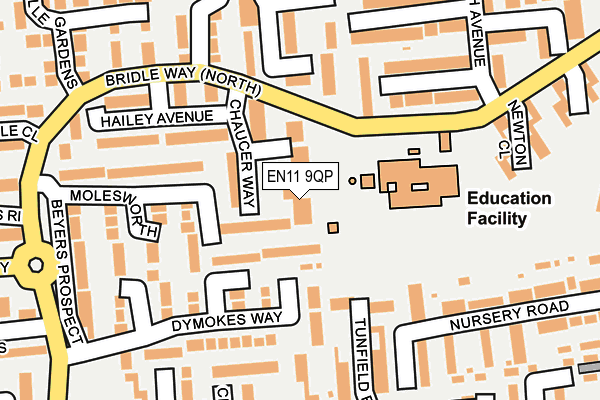 EN11 9QP map - OS OpenMap – Local (Ordnance Survey)