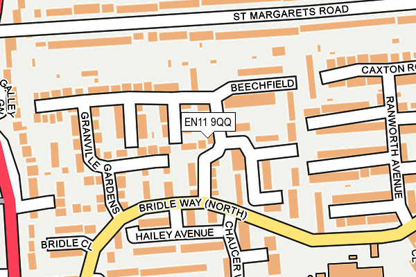 EN11 9QQ map - OS OpenMap – Local (Ordnance Survey)