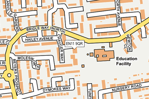 EN11 9QR map - OS OpenMap – Local (Ordnance Survey)