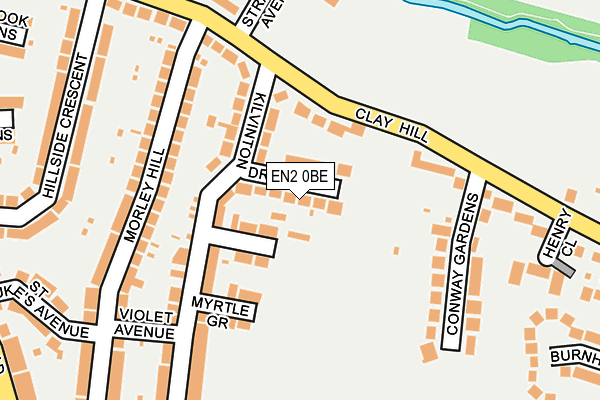 EN2 0BE map - OS OpenMap – Local (Ordnance Survey)