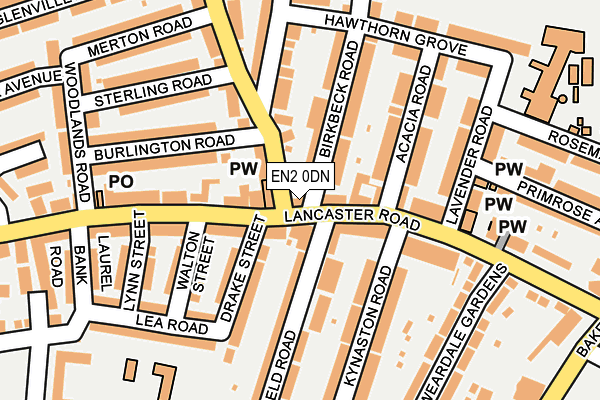 EN2 0DN map - OS OpenMap – Local (Ordnance Survey)