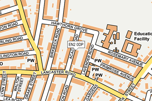 EN2 0DP map - OS OpenMap – Local (Ordnance Survey)