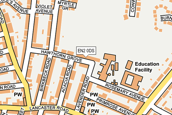 EN2 0DS map - OS OpenMap – Local (Ordnance Survey)