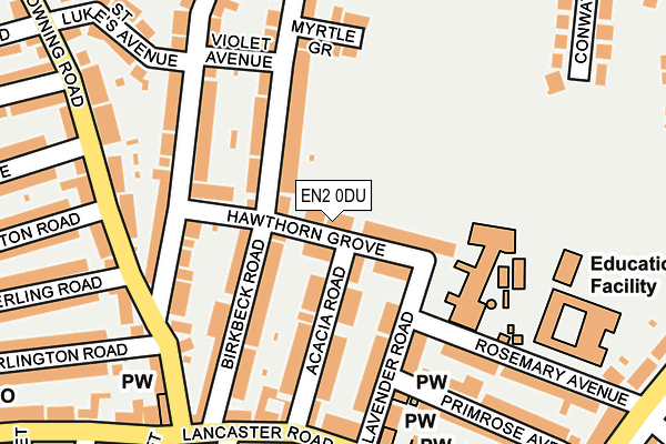 EN2 0DU map - OS OpenMap – Local (Ordnance Survey)