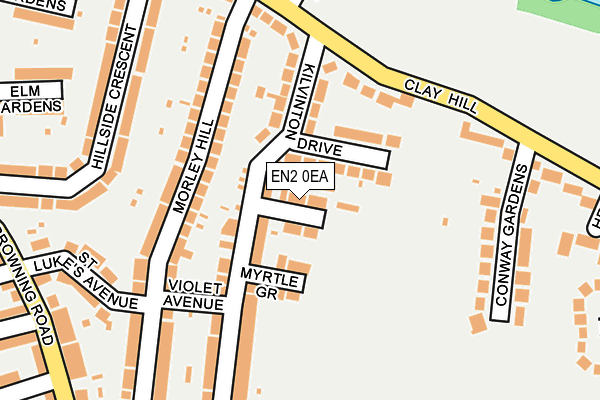 EN2 0EA map - OS OpenMap – Local (Ordnance Survey)