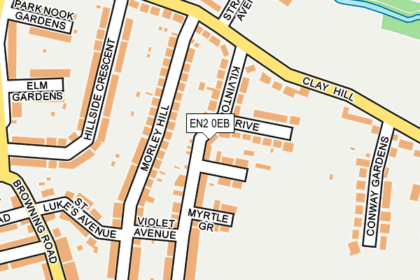 EN2 0EB map - OS OpenMap – Local (Ordnance Survey)