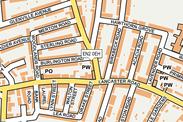 EN2 0EH map - OS OpenMap – Local (Ordnance Survey)