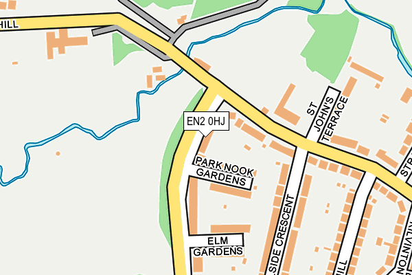 EN2 0HJ map - OS OpenMap – Local (Ordnance Survey)