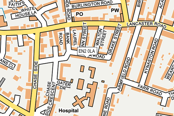 EN2 0LA map - OS OpenMap – Local (Ordnance Survey)