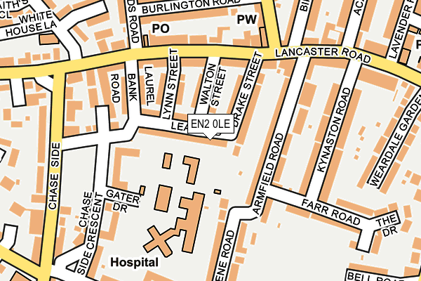 EN2 0LE map - OS OpenMap – Local (Ordnance Survey)