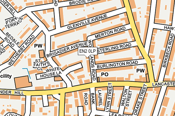 EN2 0LP map - OS OpenMap – Local (Ordnance Survey)