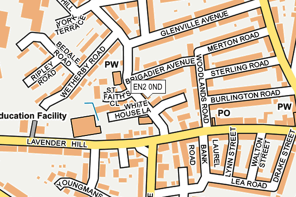 EN2 0ND map - OS OpenMap – Local (Ordnance Survey)