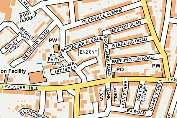 EN2 0NF map - OS OpenMap – Local (Ordnance Survey)