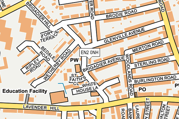 EN2 0NH map - OS OpenMap – Local (Ordnance Survey)