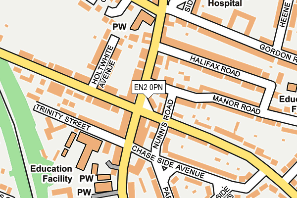 EN2 0PN map - OS OpenMap – Local (Ordnance Survey)