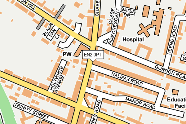 EN2 0PT map - OS OpenMap – Local (Ordnance Survey)
