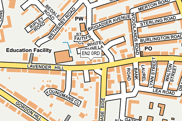EN2 0RD map - OS OpenMap – Local (Ordnance Survey)