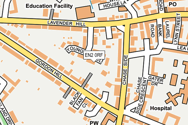 EN2 0RF map - OS OpenMap – Local (Ordnance Survey)