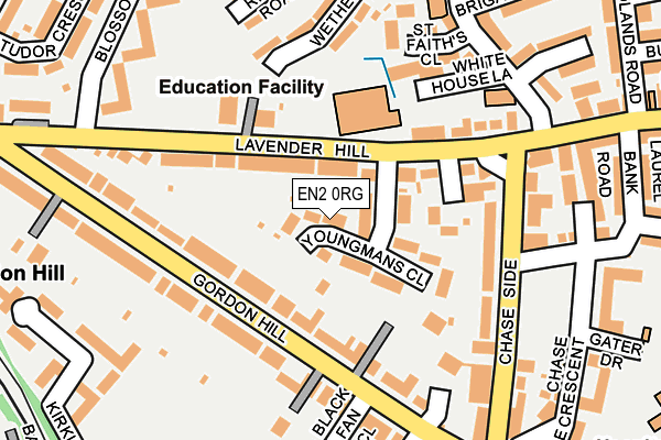 EN2 0RG map - OS OpenMap – Local (Ordnance Survey)