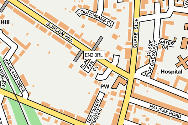 EN2 0RL map - OS OpenMap – Local (Ordnance Survey)