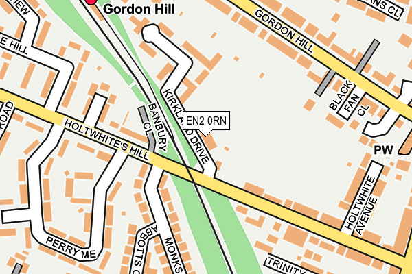 EN2 0RN map - OS OpenMap – Local (Ordnance Survey)