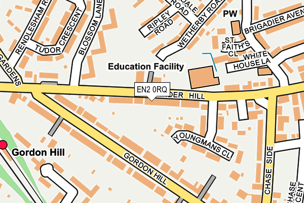 EN2 0RQ map - OS OpenMap – Local (Ordnance Survey)