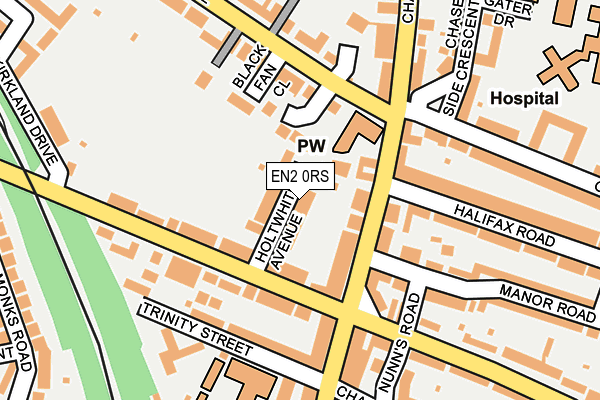 EN2 0RS map - OS OpenMap – Local (Ordnance Survey)