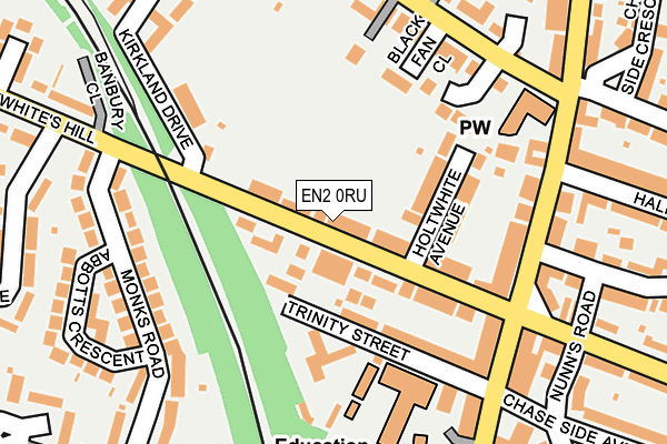 EN2 0RU map - OS OpenMap – Local (Ordnance Survey)