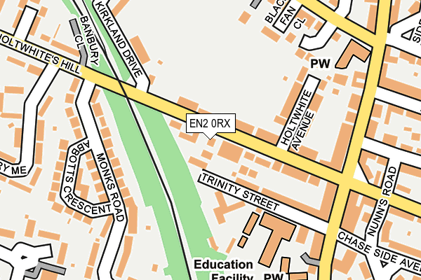 EN2 0RX map - OS OpenMap – Local (Ordnance Survey)