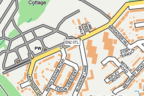 EN2 0TL map - OS OpenMap – Local (Ordnance Survey)