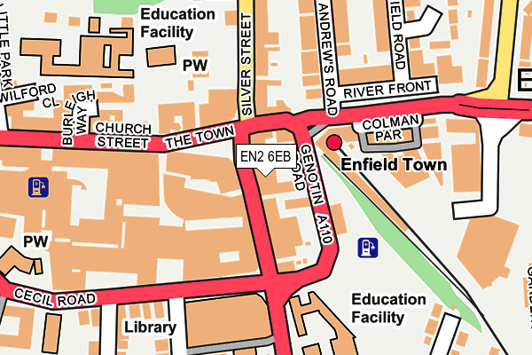 EN2 6EB map - OS OpenMap – Local (Ordnance Survey)