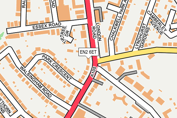 EN2 6ET map - OS OpenMap – Local (Ordnance Survey)