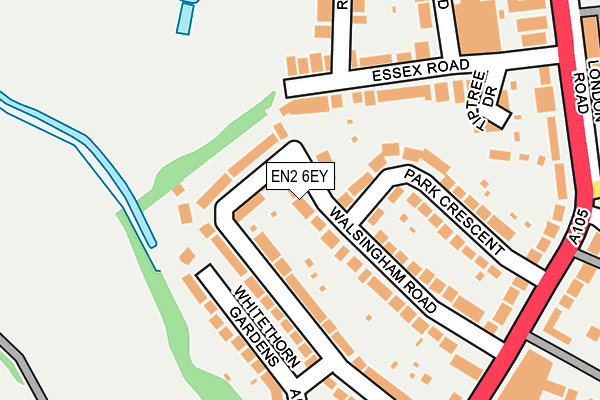 EN2 6EY map - OS OpenMap – Local (Ordnance Survey)