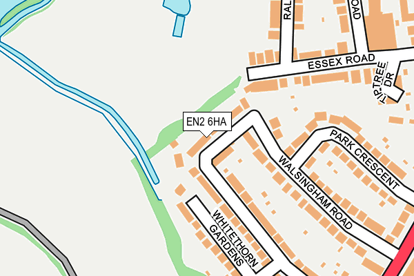 EN2 6HA map - OS OpenMap – Local (Ordnance Survey)