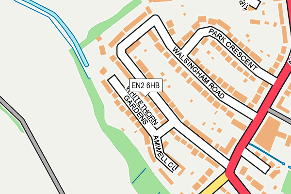 EN2 6HB map - OS OpenMap – Local (Ordnance Survey)