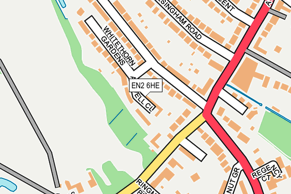 EN2 6HE map - OS OpenMap – Local (Ordnance Survey)